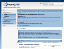 Tablet Screenshot of forum.kubuntu-fr.org